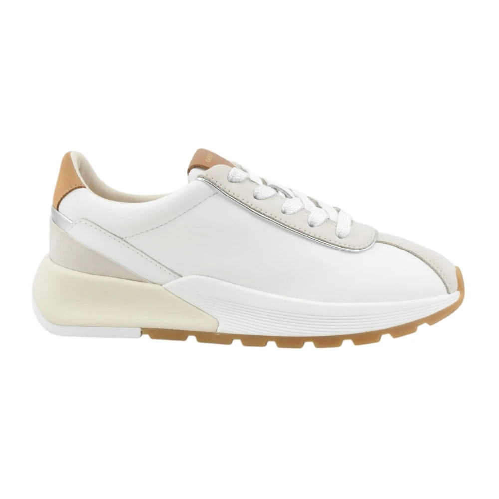 Geox Women's White Trainers - Sneakers - 4 Uk - Shoes
