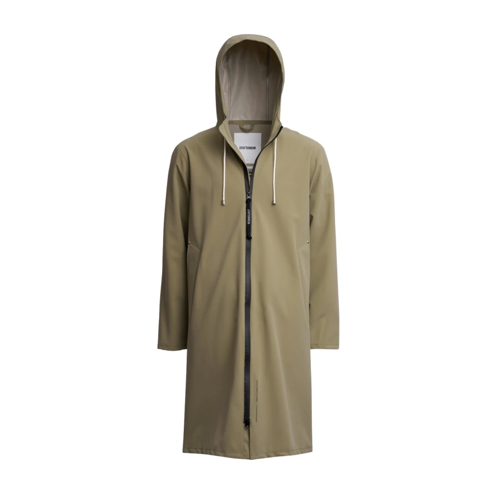Stutterheim Lichtgewicht Matte Parka voor Mannen Green Heren