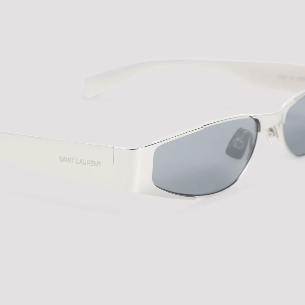 Saint Laurent Zilveren Spiegel Zonnebril Gray Dames