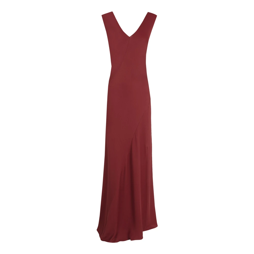 Cortana Women's Red Gowns, 2XS, Kara, Cherry Silk Dress