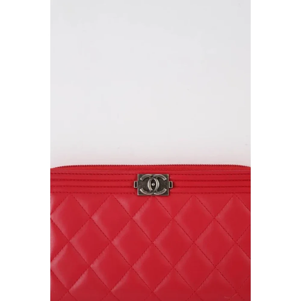 Chanel Vintage Pre-owned Leather wallets Pink Dames