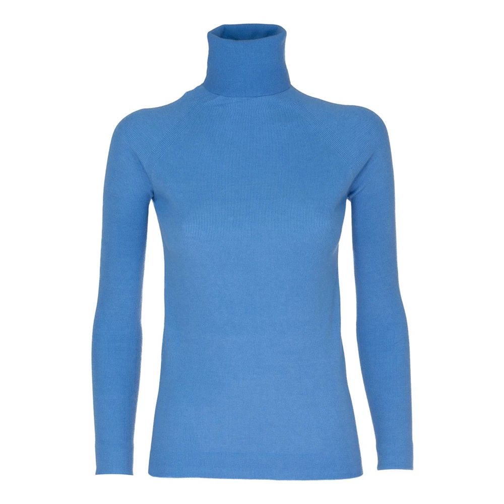 Vicario Cinque Geribbelde coltrui veelzijdig en trendy Blue Dames