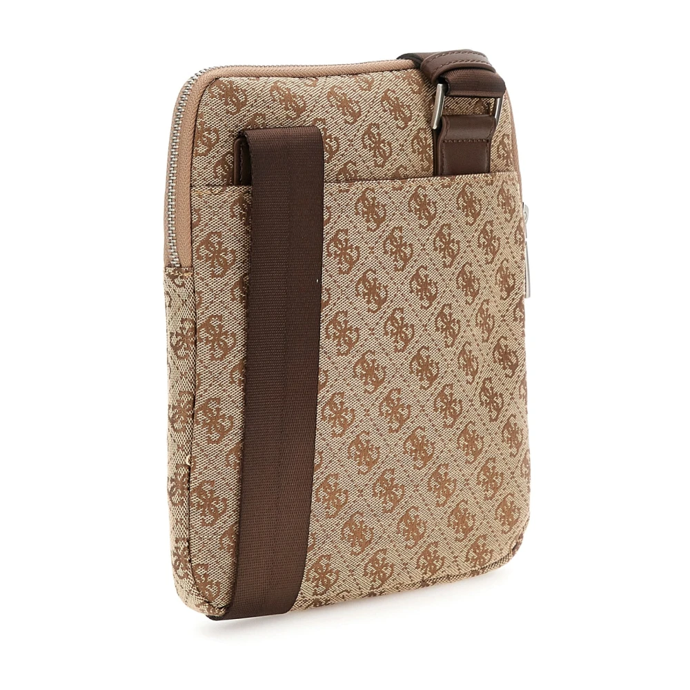 Guess Compact Beige Bruine Rugzak Milano Stijl Brown Heren