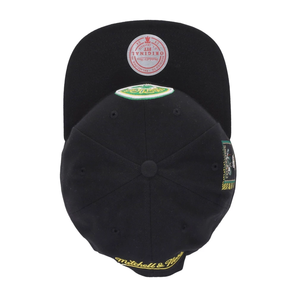 Mitchell & Ness Boston Celtics Platte Klep Pet Zwart Black Heren