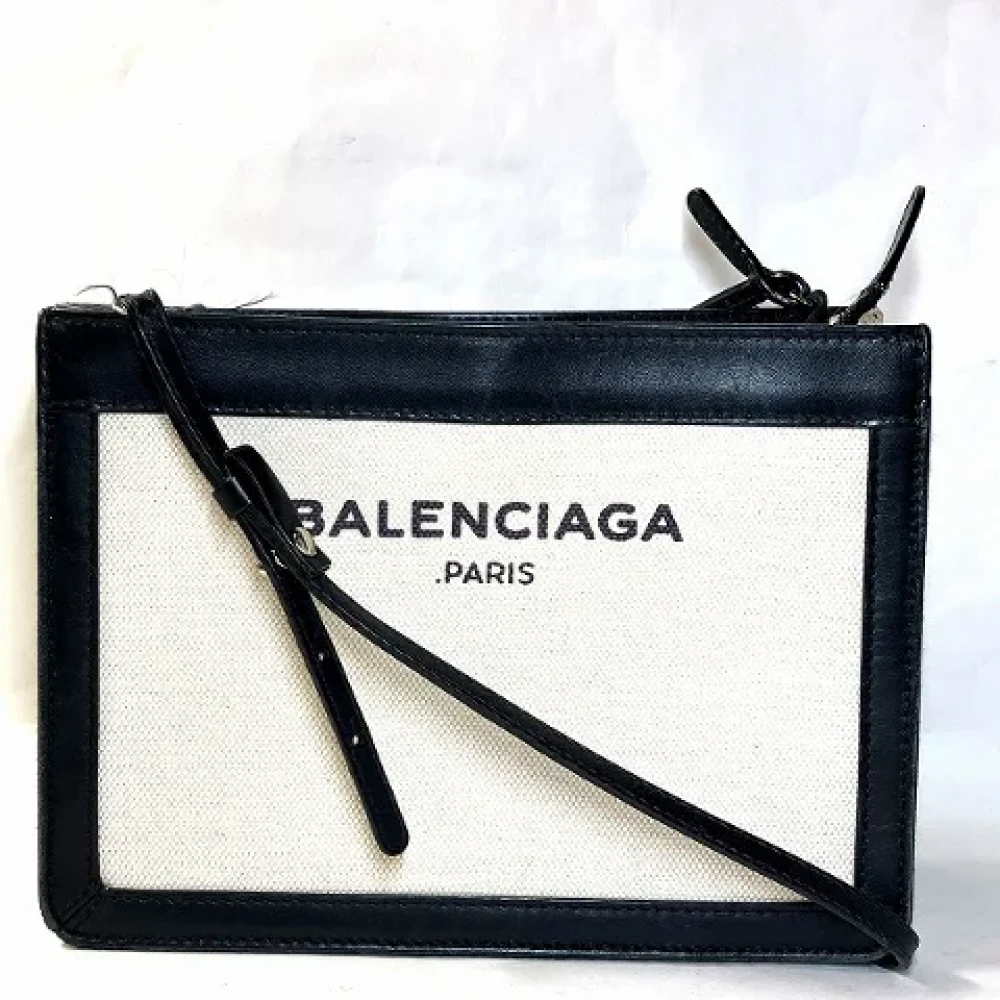 Balenciaga Vintage Pre-owned Canvas crossbody-bags Multicolor Dames