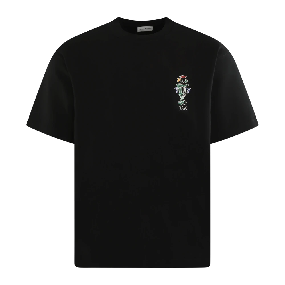 Drole de Monsieur Heren T-Shirt Vaas Black Heren
