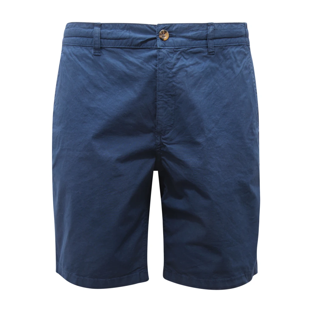 Mc2 Saint Barth Blue Ischia Cotton Bermuda Shorts - Male - Casual Shorts - L - Shorts