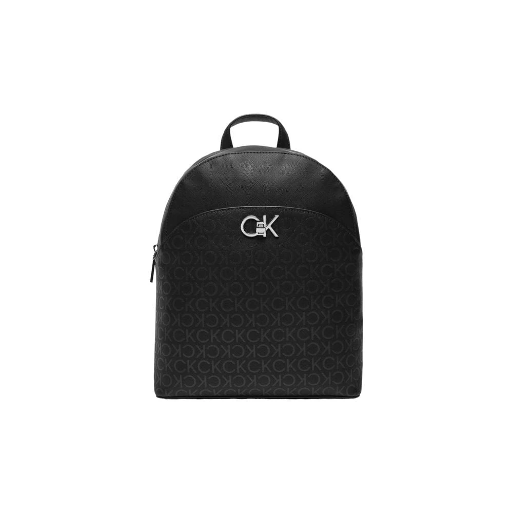 Calvin Klein Zwarte Polyethyleen Rugzak Herfst Winter Collectie Black Dames