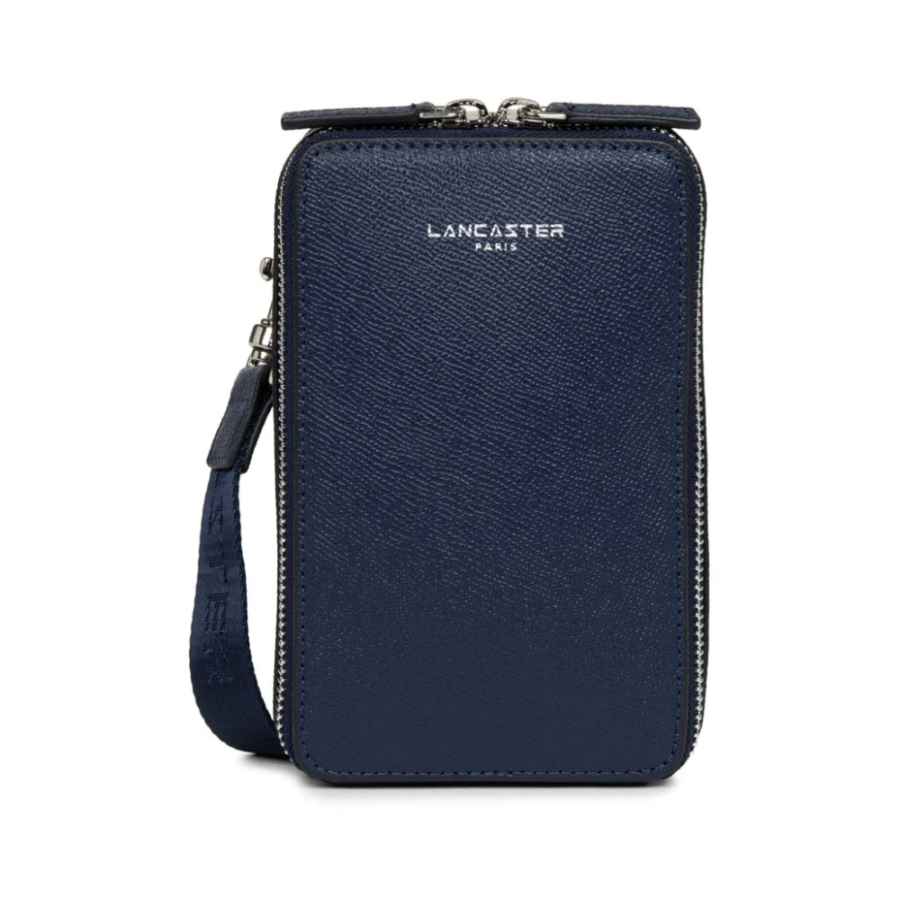 Lancaster Leren herentas voor laptop Blue Dames