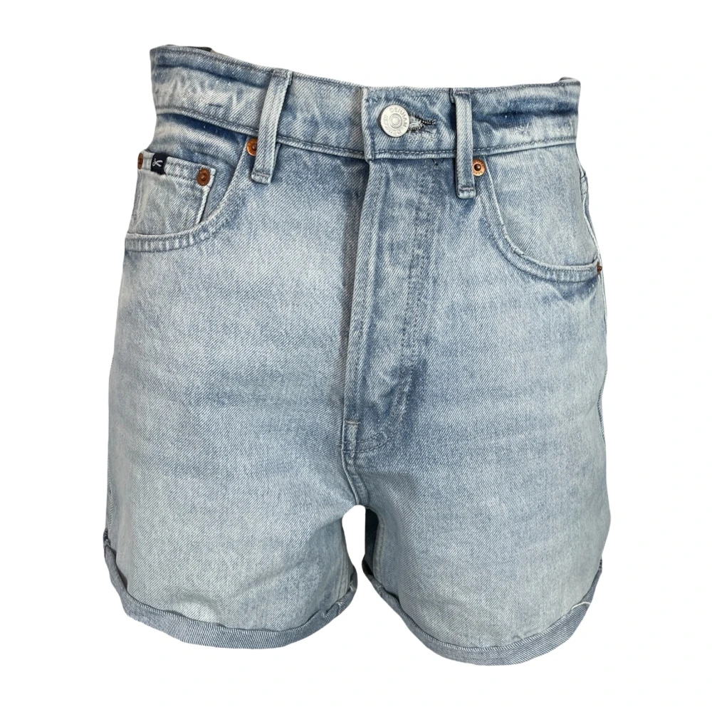 Denham Hoge Taille Denim Shorts Vijf-Pocket Stijl Blue Dames