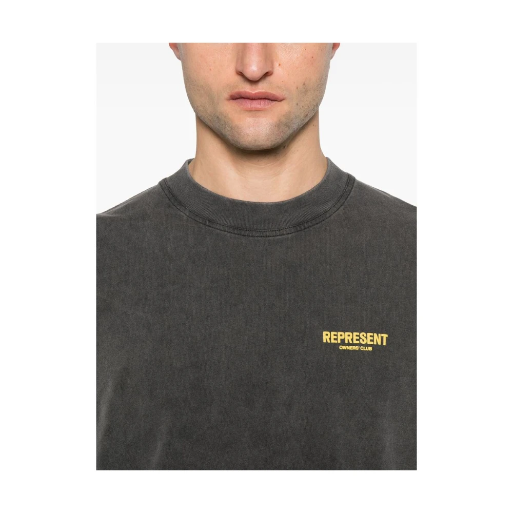 Represent T-shirt met ronde hals en korte mouwen Gray Heren