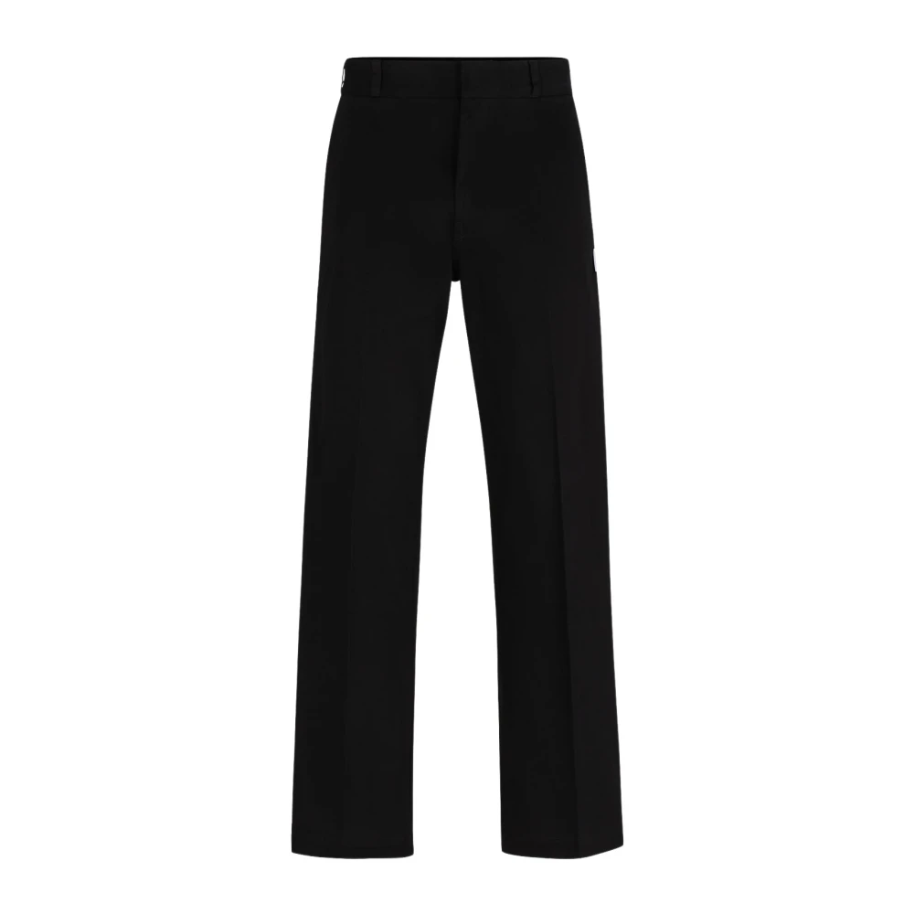 Hugo Boss Zwarte casual herenbroek Black Heren
