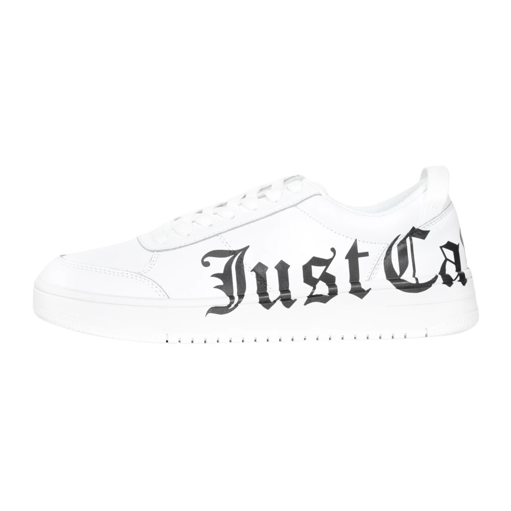 Just Cavalli Witte Sneakers met Logoprint Heren Schoenen