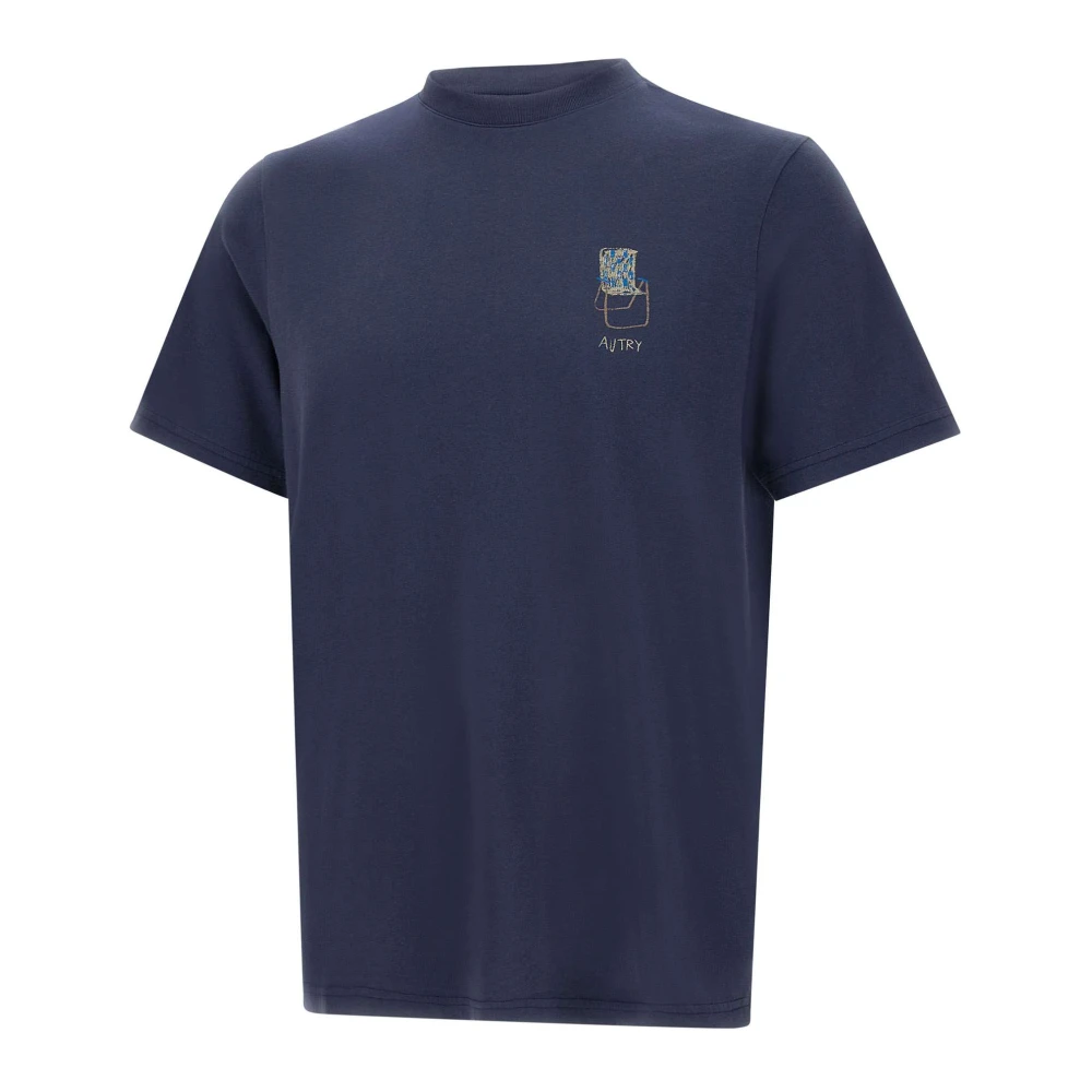 Autry Katoenen T-shirt Blue Heren