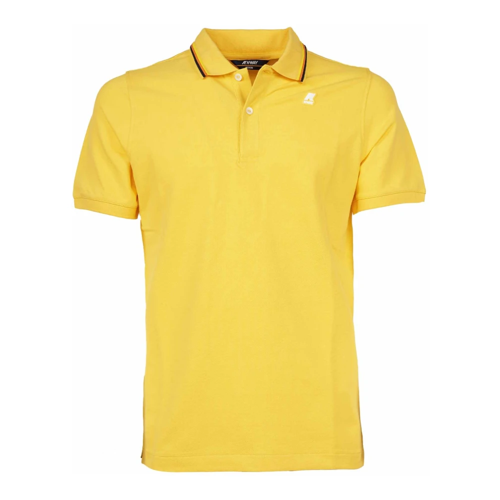 K-Way Gul Slim-Fit Polo Skjorta Yellow, Herr
