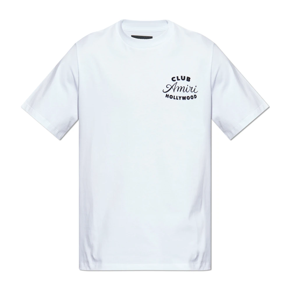 Amiri Men's White T-Shirt With Logo