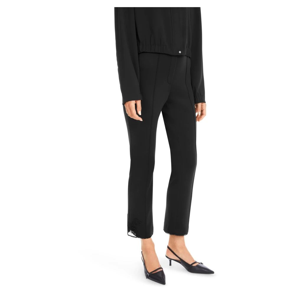 Marc Cain Frederica Scubajersey Vlinderdetail Broek Black Dames