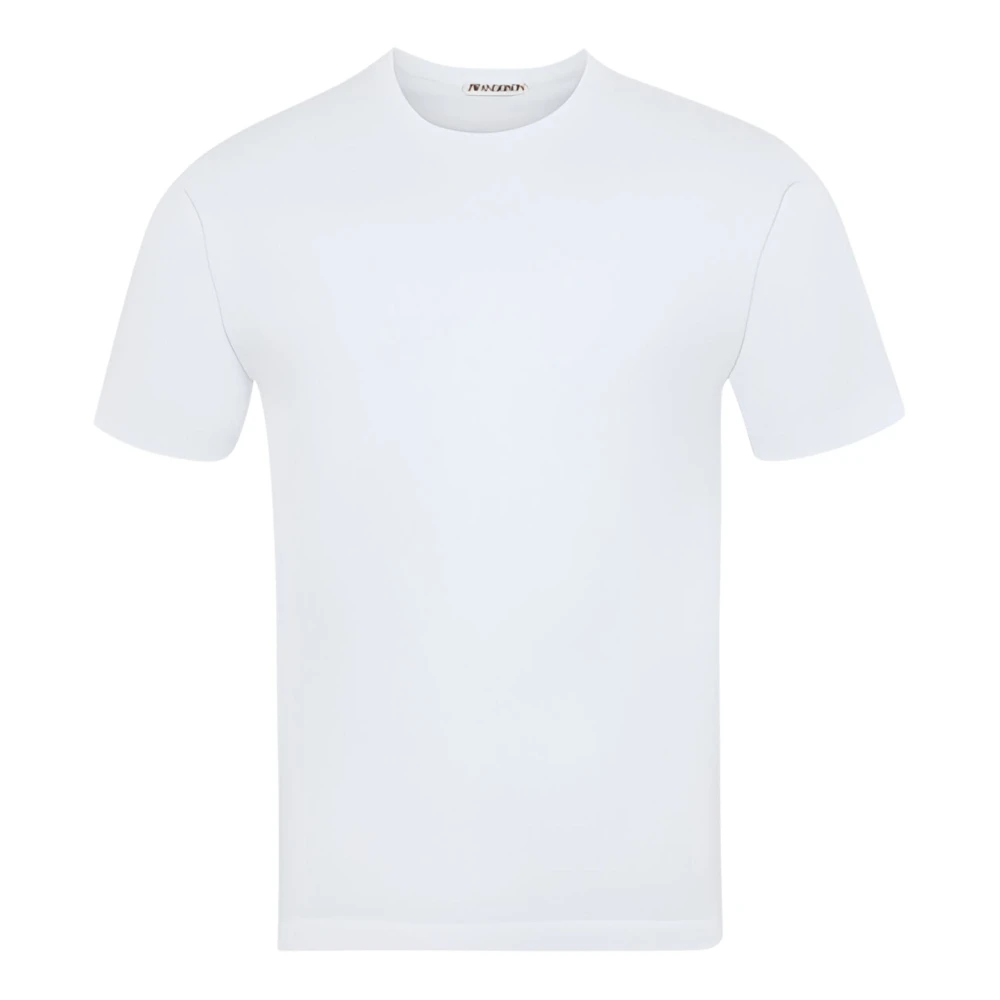 Jw Anderson Men's White T-Shirts, M, Embroidered Anchor T-Shirt