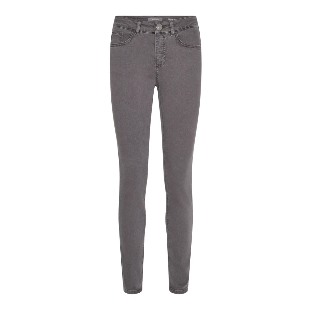 Mos Mosh Gray Slim-Fit High-Waisted Colour Pant Jeans - Female - Skinny Fit Jeans - W27 - Jeans