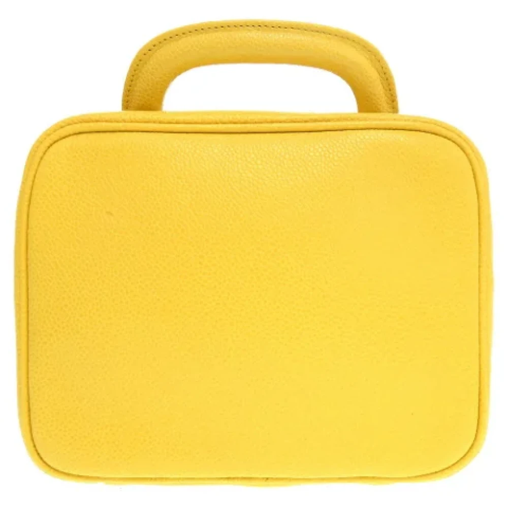 Chanel Vintage Pre-owned Fabric chanel-bags Yellow Dames