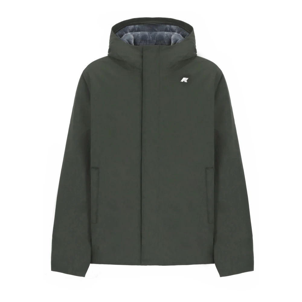 K-Way Uomo Verde Giubbini K8133dw Al7 Militare - Immagine 4