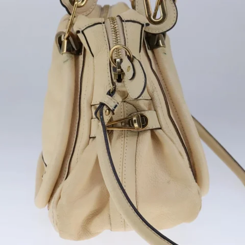 Chloé Pre-owned Leather handbags Beige Dames