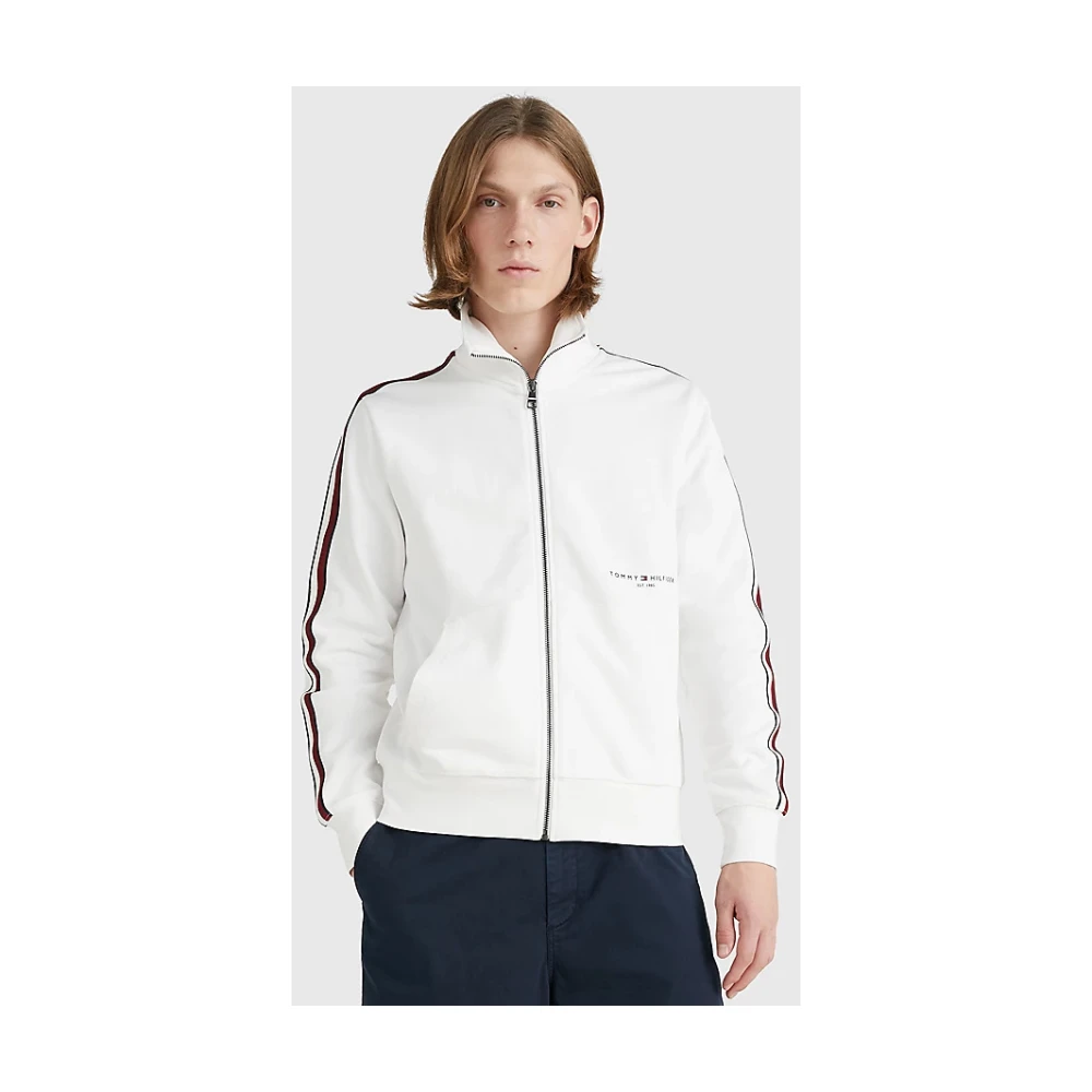 Tommy Hilfiger Heren Global Stripe Tape Rits White Heren