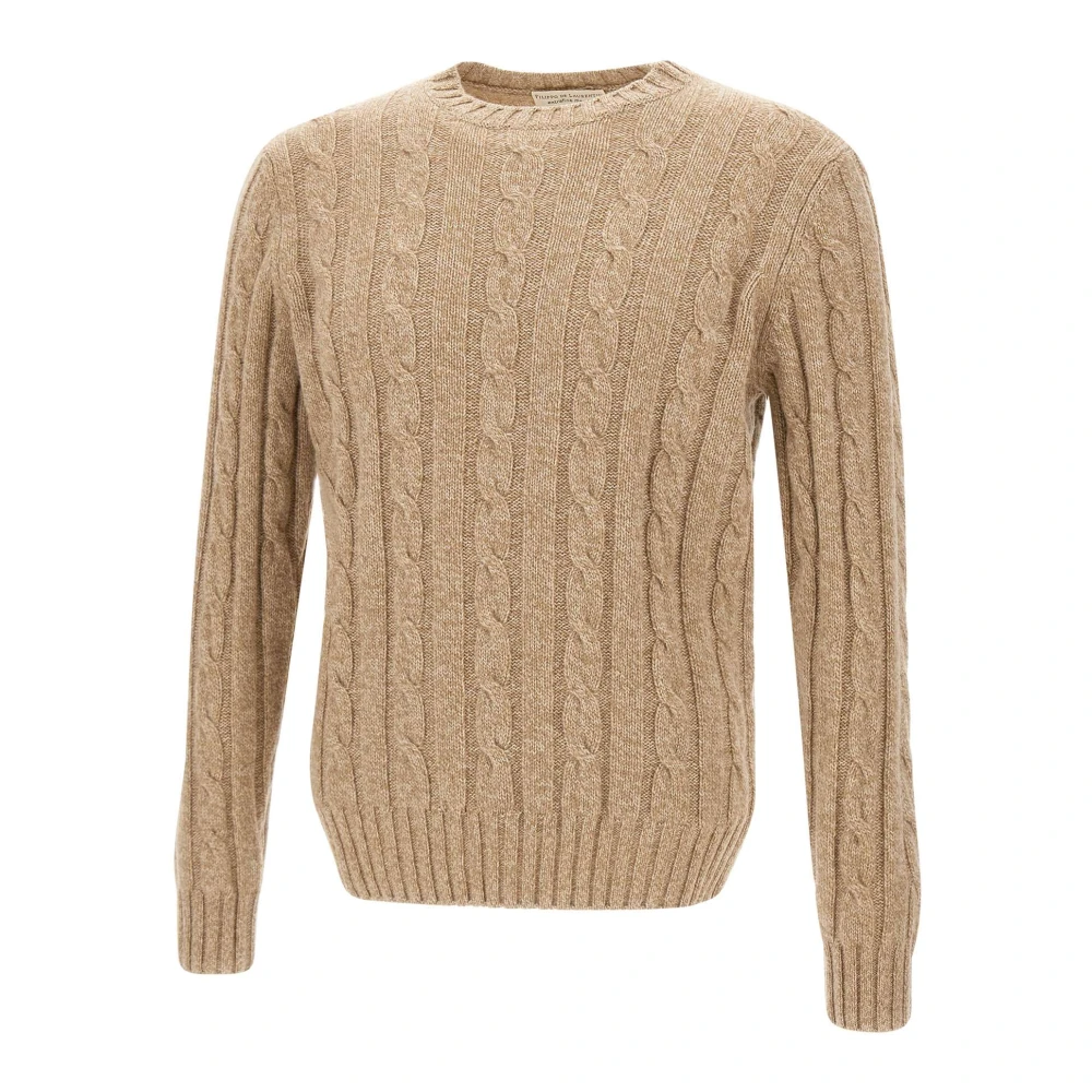 Filippo De Laurentiis Merino Wol Trui Beige Heren