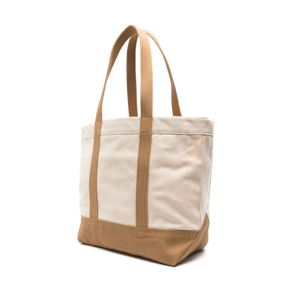 Polo Ralph Lauren Casual Multicolor Katoenen Tote Tas Beige Dames