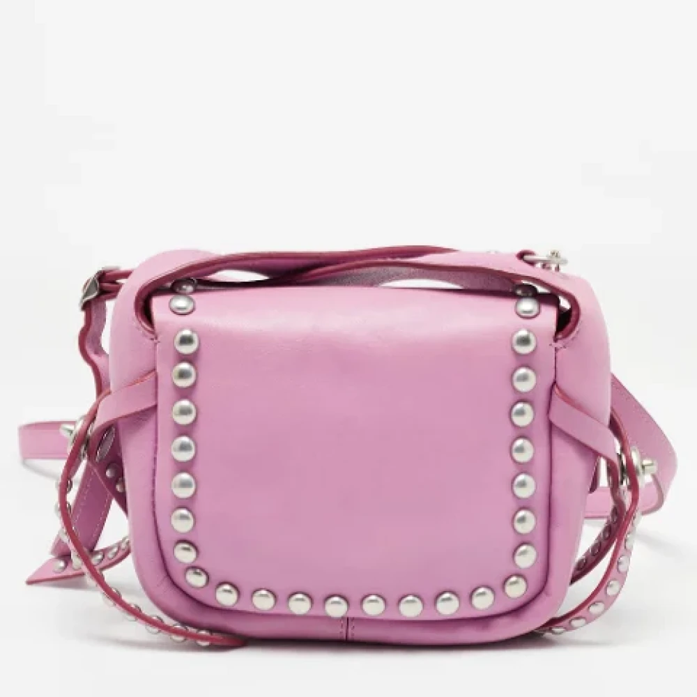 Coach Pre-owned Leather crossbody-bags Pink Dames