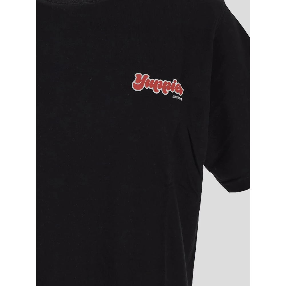 Family First Katoenen Yuppies T-shirt Black Heren