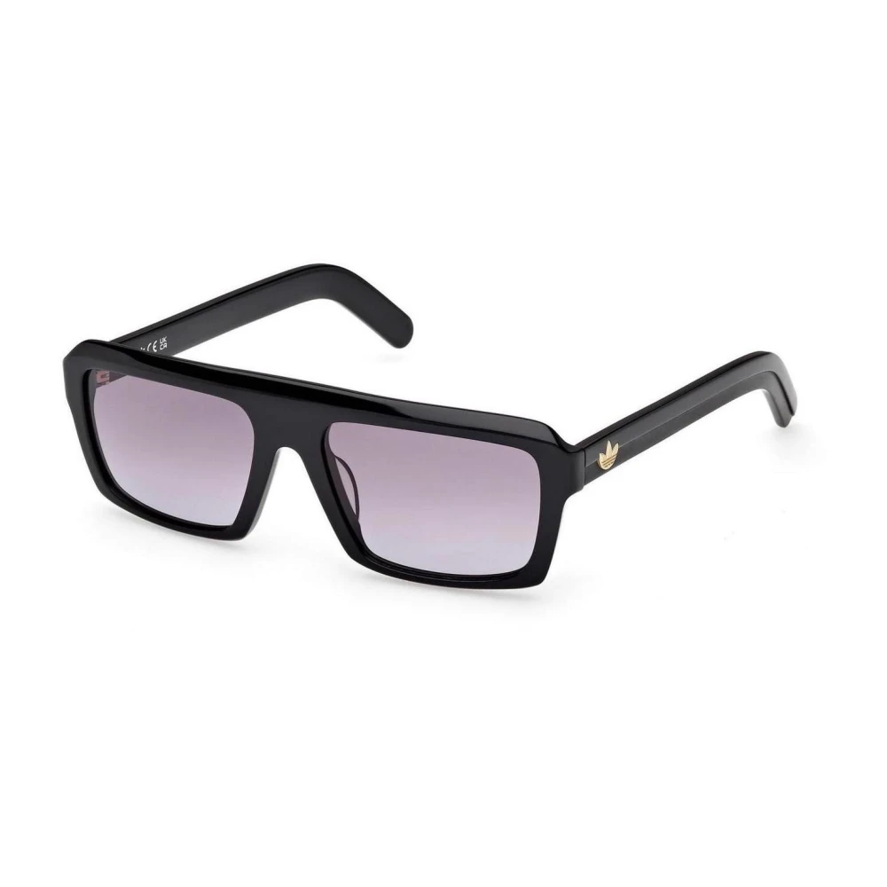 Adidas Originals Black Sunglasses, Male, 55 Mm, Square Unisex Sunglasses With Uv Protection