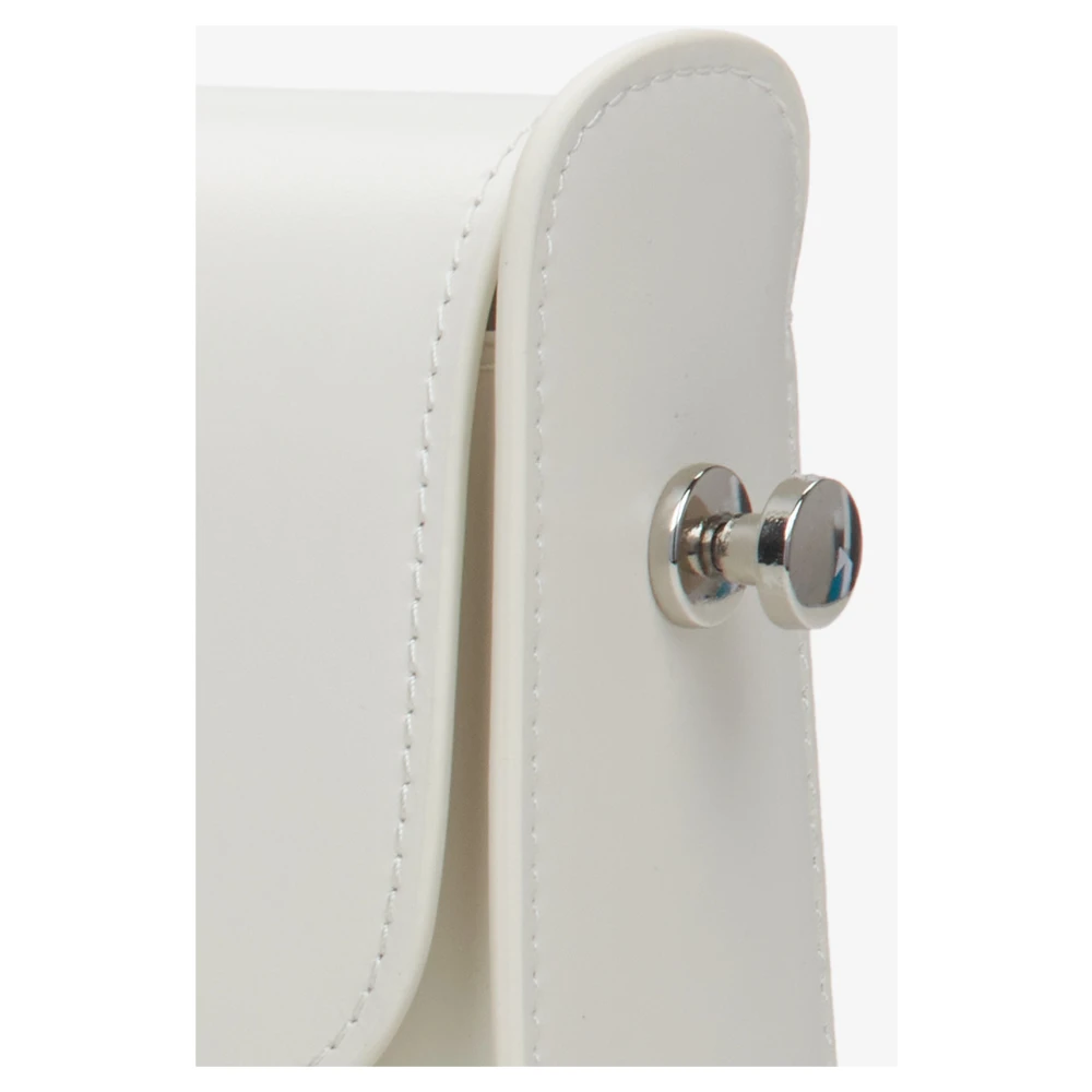 Estro Dames Melkachtig-Beige Leren Schoudertas Er00115660 Beige Dames