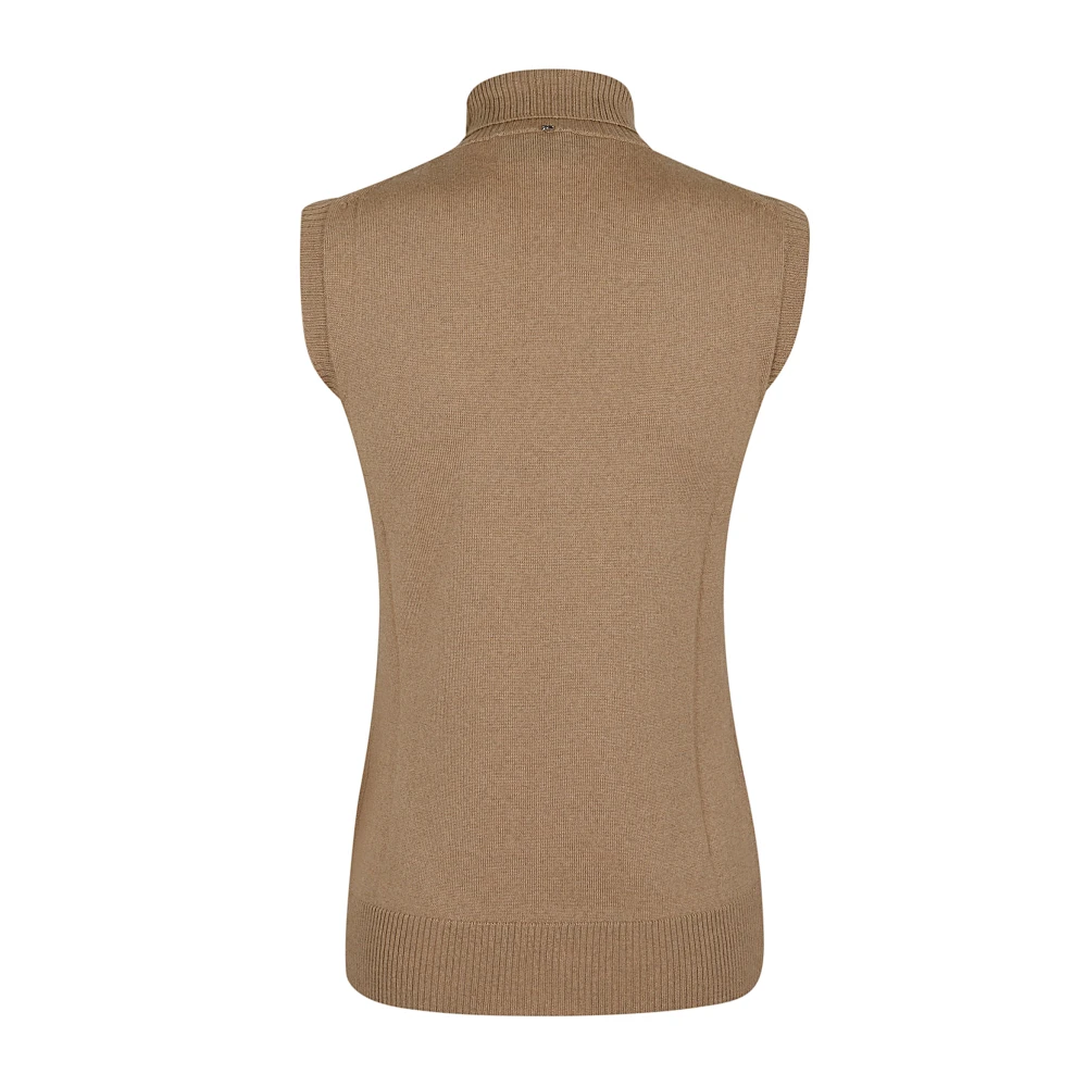 Max Mara Brun Mock Turtleneck Sweater Topwear Brown, Dam