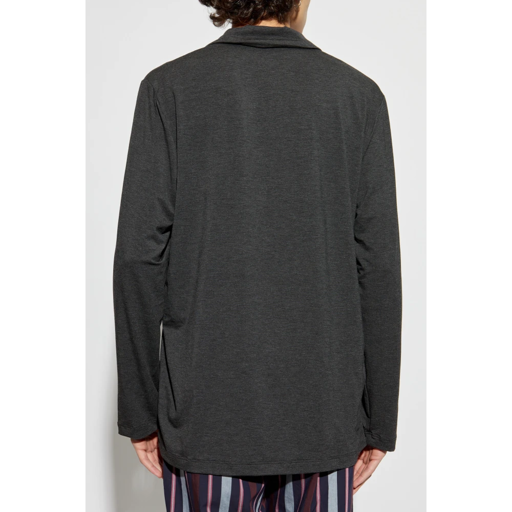 Hanro Pyjama Top Gray Heren