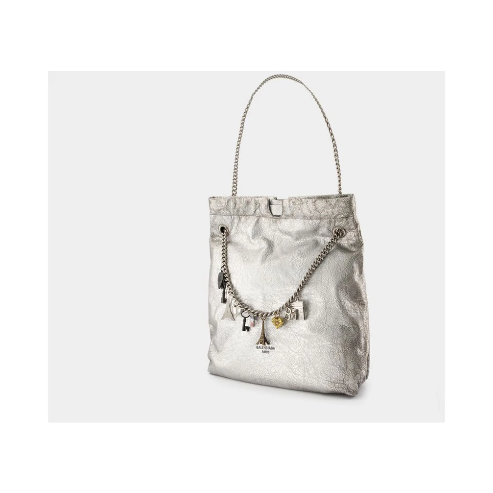 Balenciaga Zilver Crush Tote Schoudertas Gray Dames