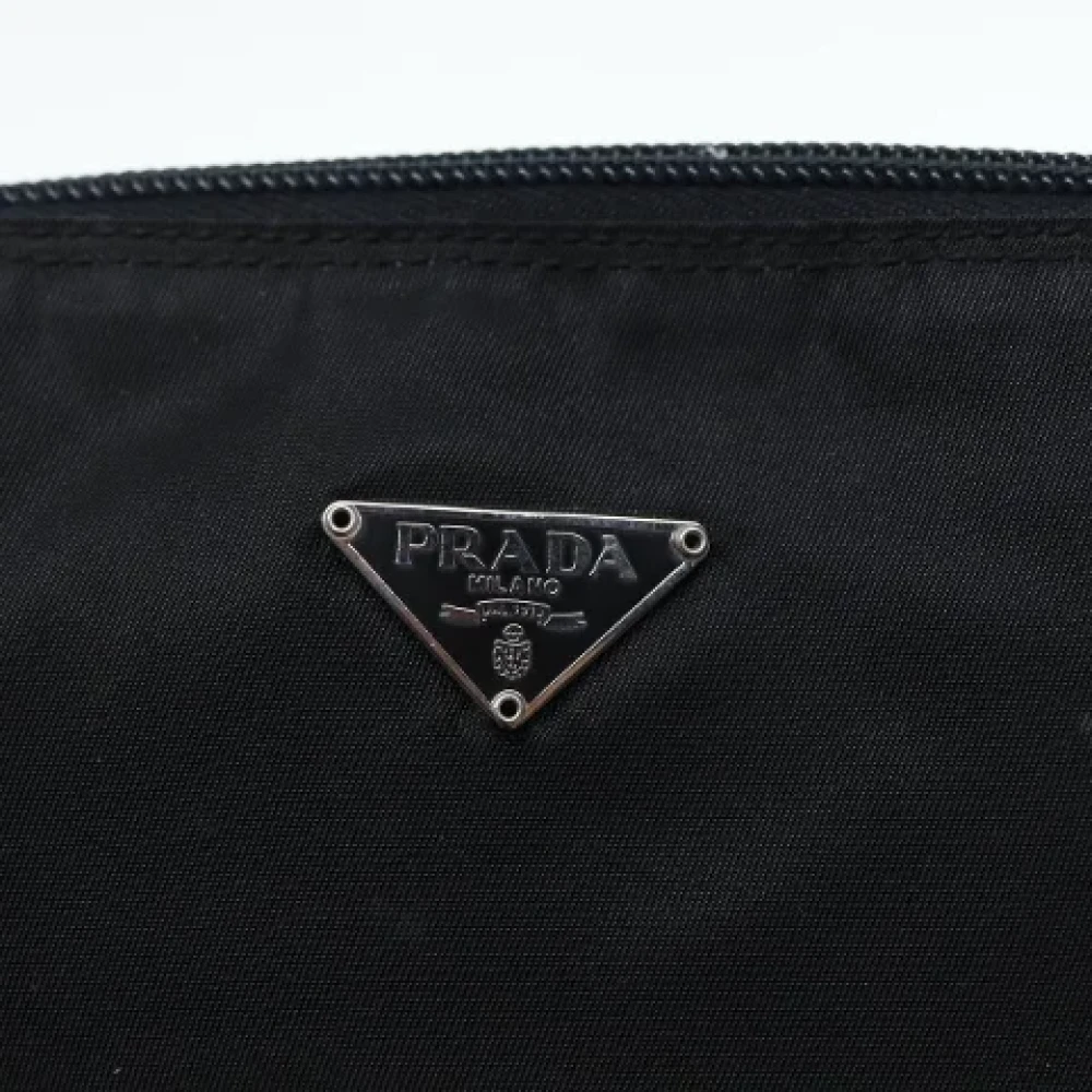 Prada Vintage Pre-owned Nylon pouches Black Dames