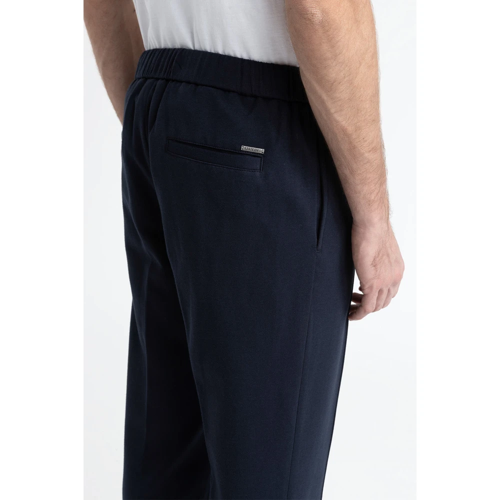 PESERICO Katoenmix joggers Blue Heren