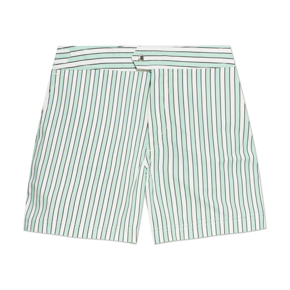 Tom Ford Men's Green Beachwear, M, Swim Shorts