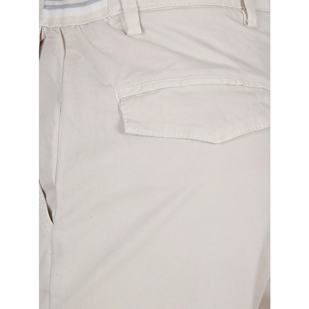 Eleventy Zand Katoen Elastaan Broek Made in Italy Beige Dames