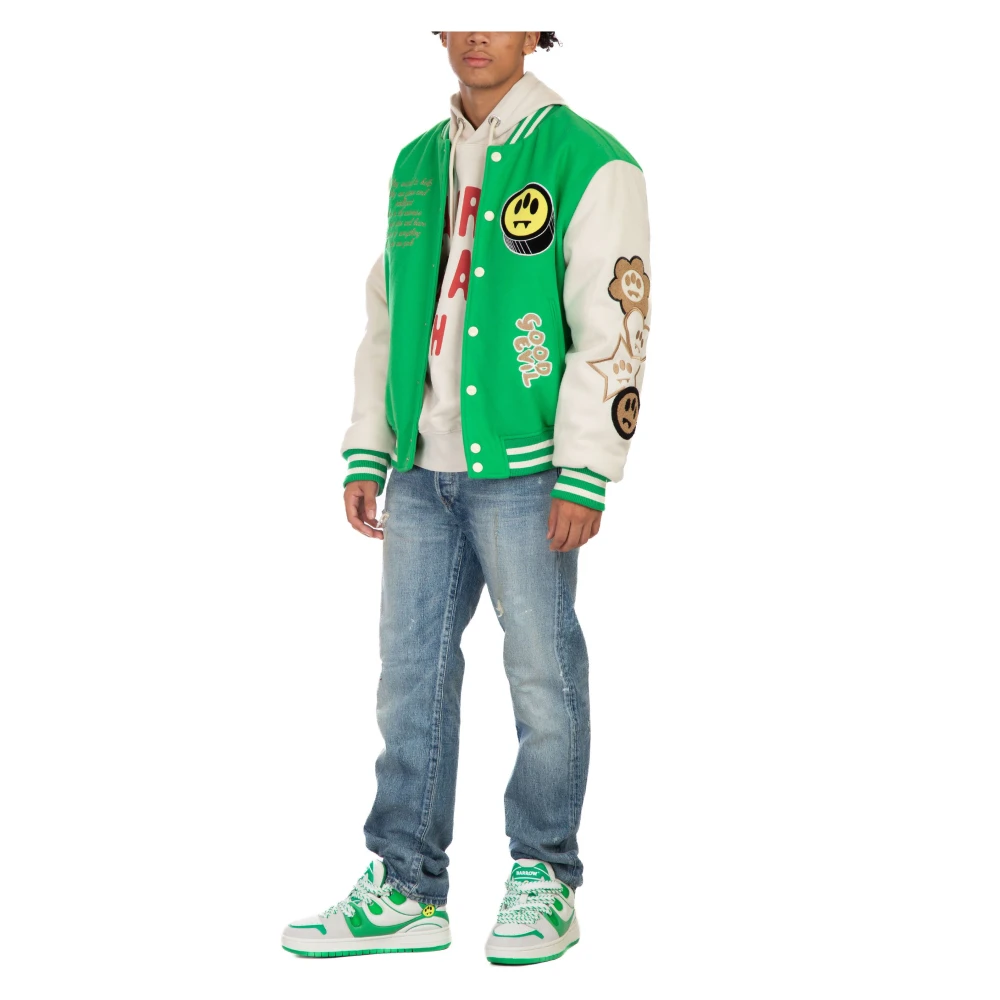 Barrow Gezellige Teddy Hoodie in Bw009 White Heren
