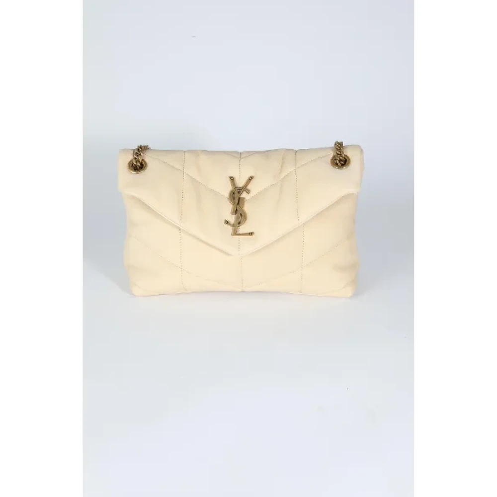 Yves Saint Laurent Vintage Pre-owned Suede shoulder-bags Beige Dames