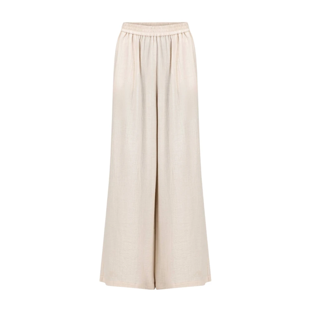 Knit-ted Stijlvolle Broek Jalou Beige Dames