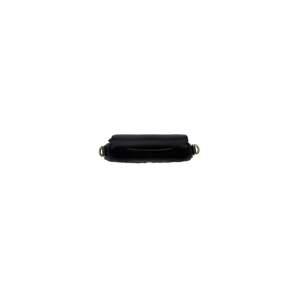 Versace Gewatteerde Schoudertas met Magneetknoop Black Dames