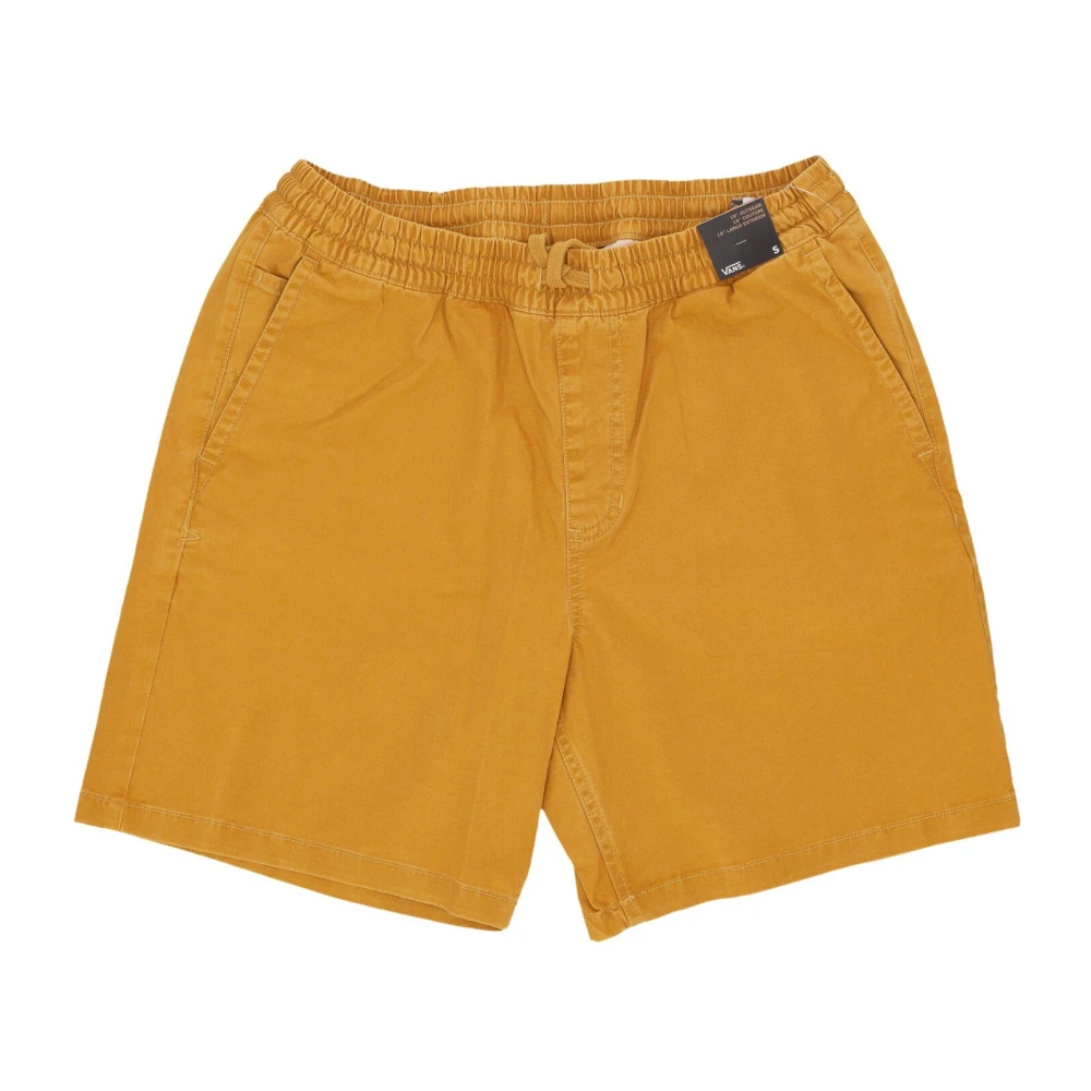 Vans Ontspannen elastische shorts in Range Salt Wash Yellow Heren