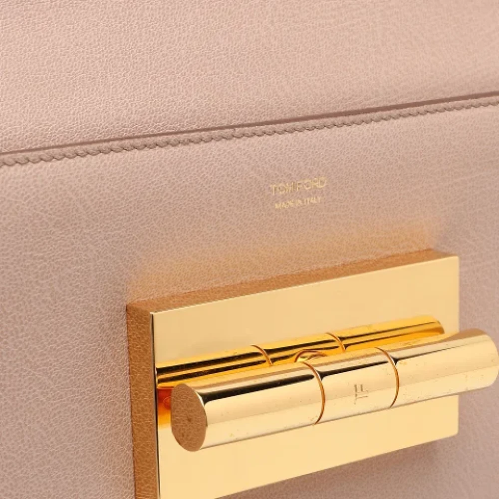 Tom Ford Pre-owned Leather wallets Beige Dames