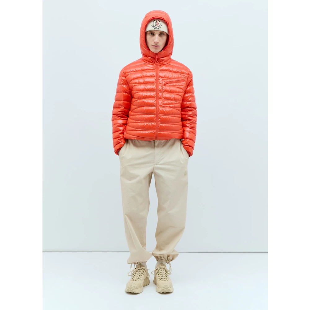 Moncler Lichtgewicht Gewatteerde Donsjas Orange Heren