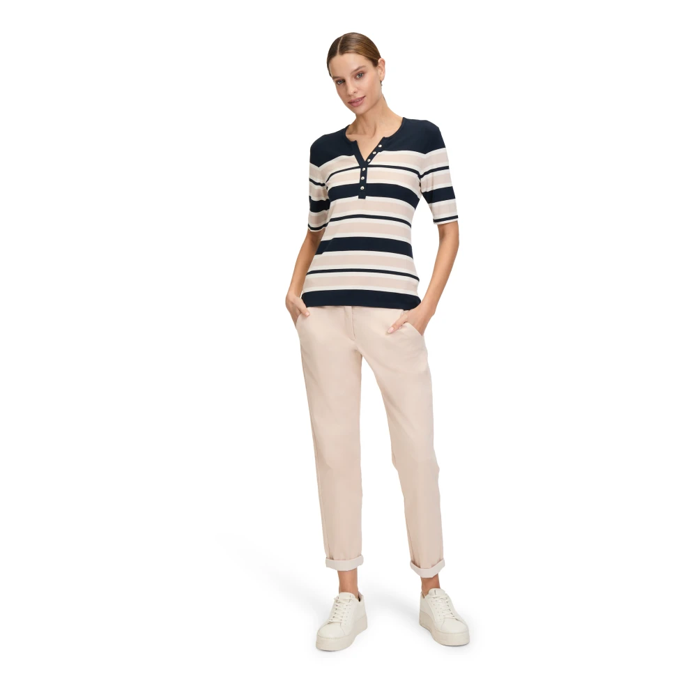 Betty Barclay Gestreept Basic Shirt met Knopen Multicolor Dames