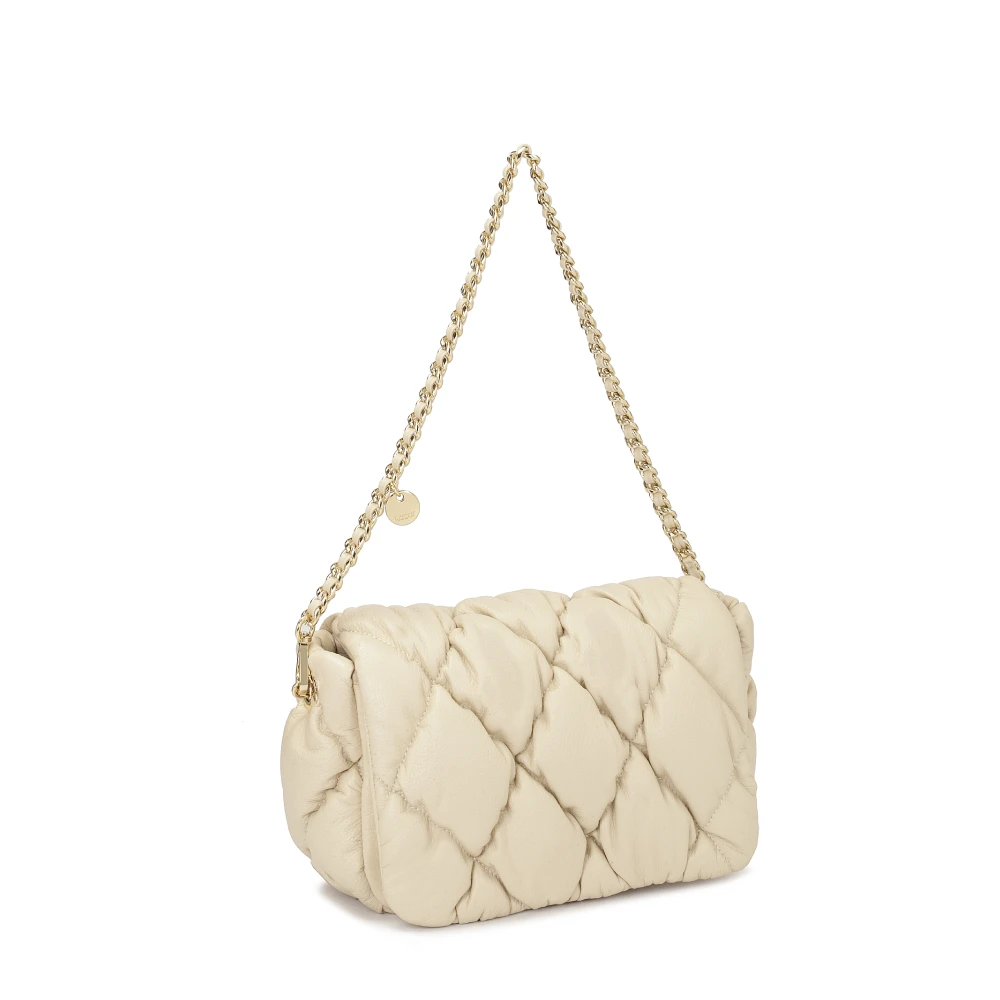 Kazar Zachte gewatteerde leren handtas Beige Dames