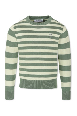 green-striped-cotton-sweater